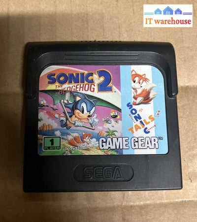 ~ Sonic The Hedgehog 2 Sega Game Gear Cartridge 670-2533