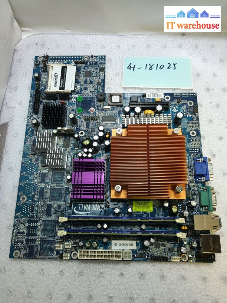 - Sonicwall 106-000045 Cob-5201 Z304 Motherboard With 4G Ram For Lima Em5000