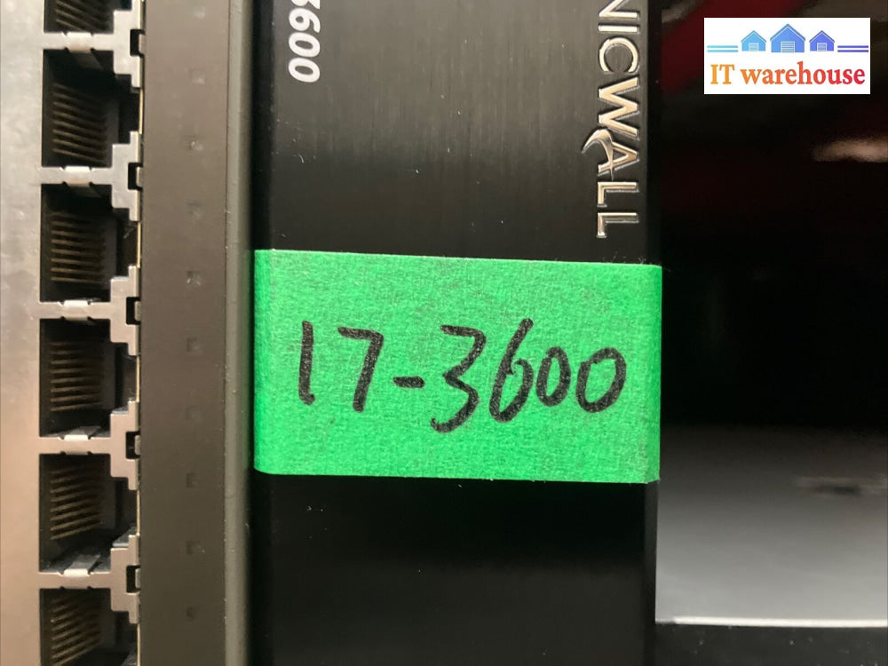 Sonicwall Nsa 3600 1Rk26-0A2 Network Firewall (Non-Transferable) With Brackets ~