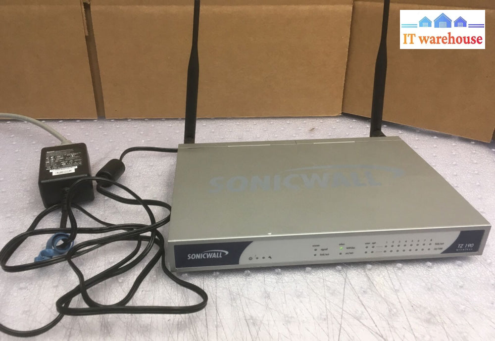 + Sonicwall Tz 190 Wireless Apl18-046 Vpn Firewall With Ac