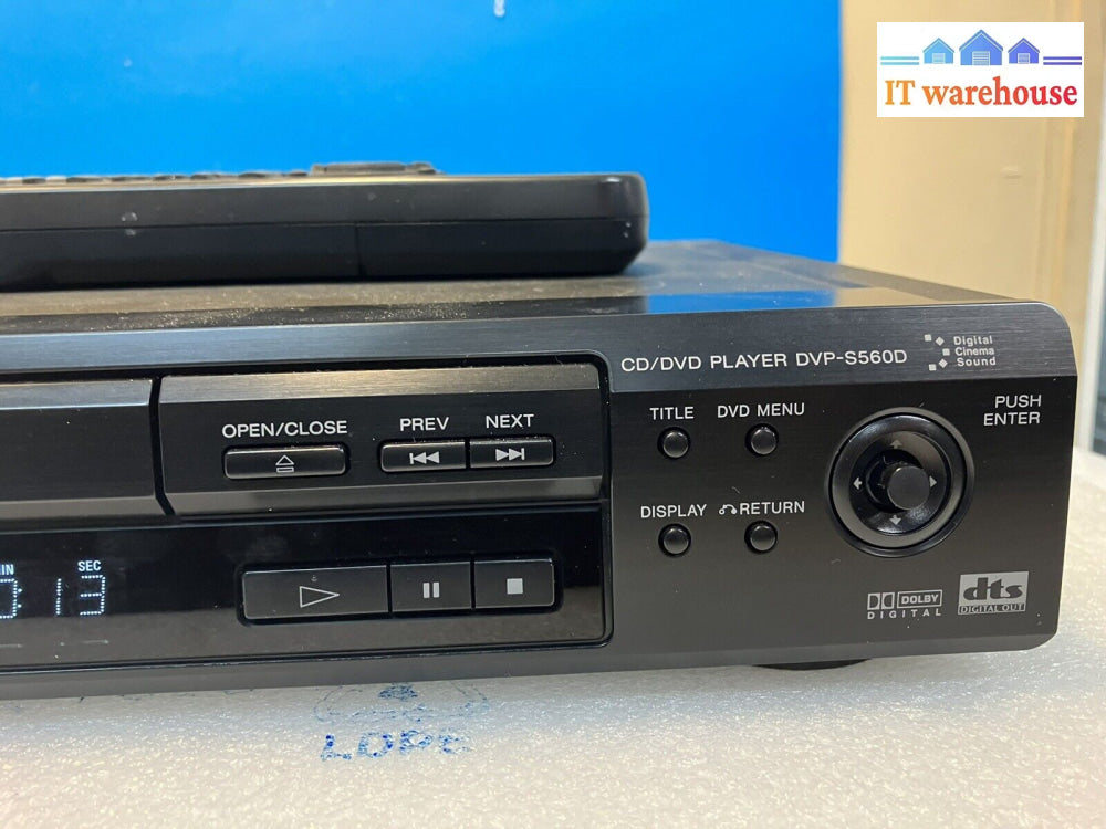 ~ Sony Dvp-S560D Virtual 3D Surround Cd/Dvd Player & Remote *Tested Working*