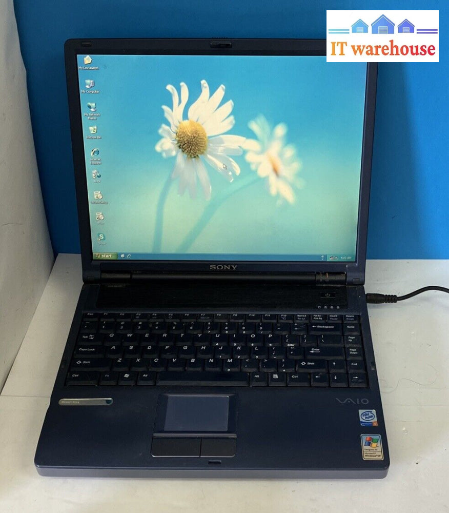 Sony Rd01-D480 15’ Laptop Intel Pentium 4 Cpu / 512Mb Ram 100Gb Hdd (Read) ~