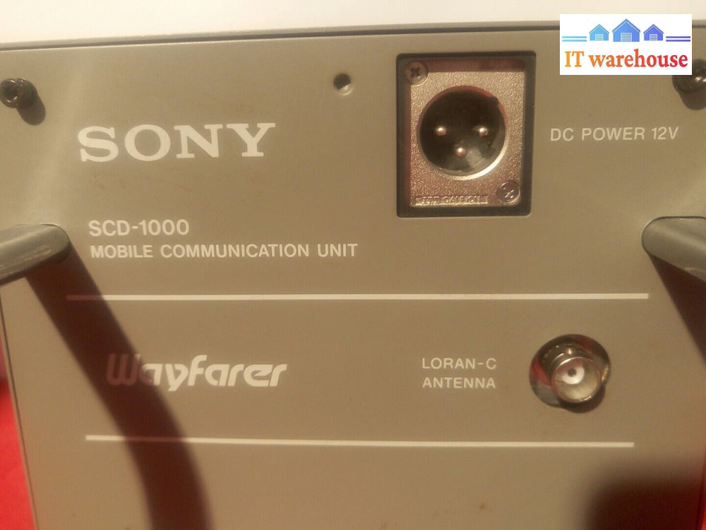 - Sony Scd-1000 Mobile Communication Unit Rdss Transmitter