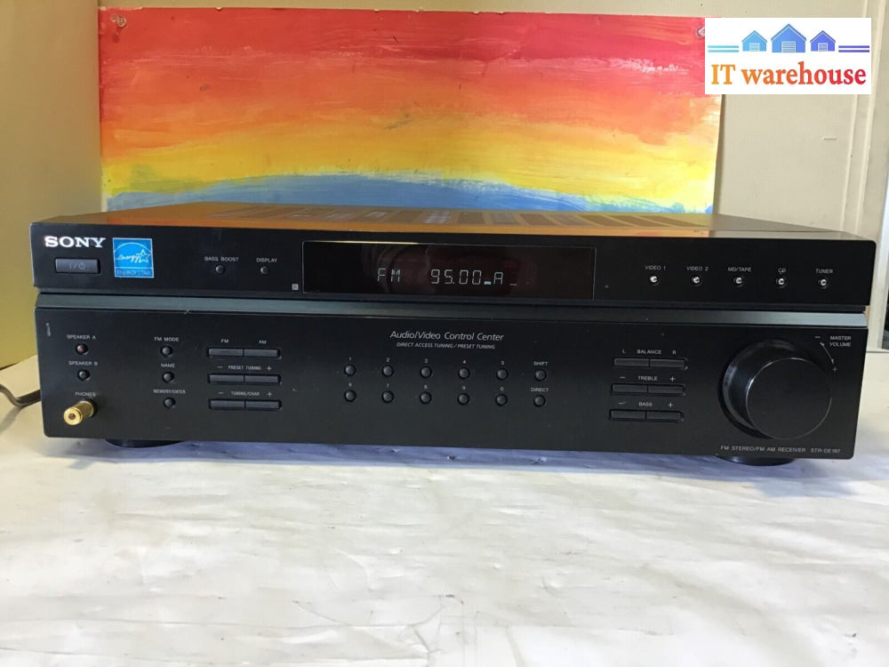 Sony Str-De197 Audio/Video Control Am/Fm Stereo Receiver - No Remote