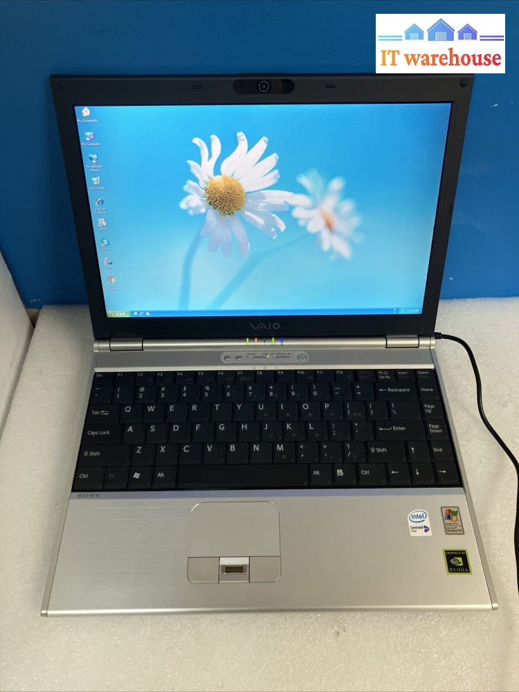 Sony Vaio 13.3” Laptop Intel T2400 Cpu 2Gb Ram 100Gb Hdd Xp (Battery Dead) ~