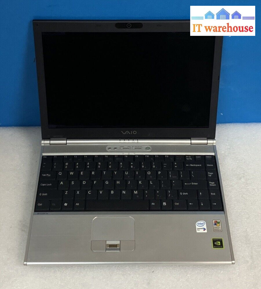 Sony Vaio 13.3” Laptop Intel T2400 Cpu 2Gb Ram 100Gb Hdd Xp (Battery Dead) ~