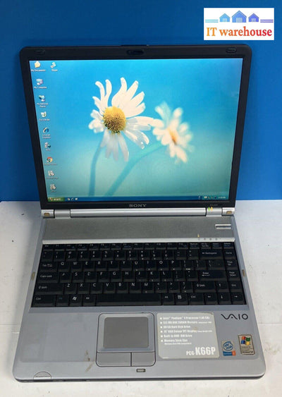 Sony Vaio Pcg-9P3P 14’’ Laptop Intel Pentium 4 Cpu / 512Mb Ram 100Gb Hdd Xp ~