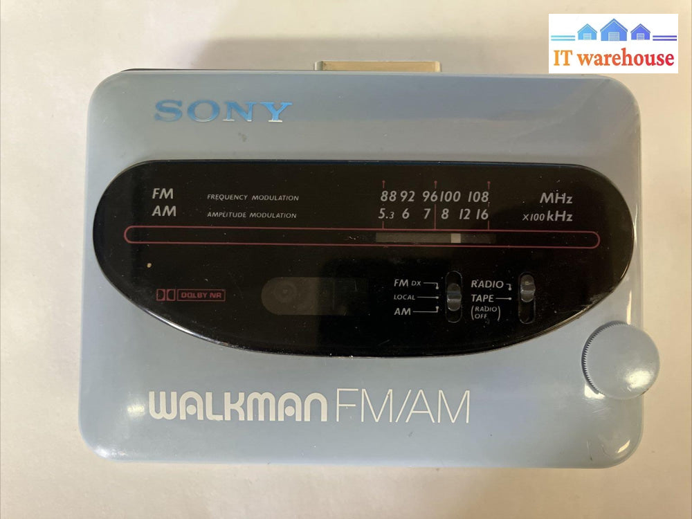 Sony Walkman Fm/Am Wm-F68 Player (For Parts Spindles Not Work Read) ~