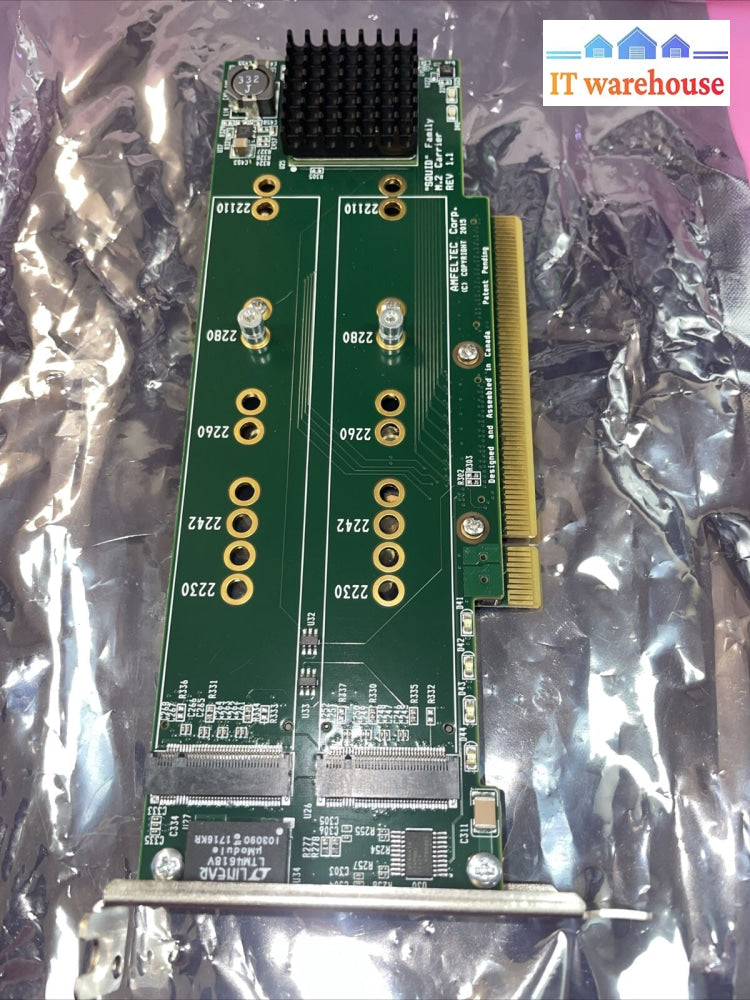 Squid Pci Express Gen 2 Carrier Board For 4 Pcie M.2 Ssd Modules