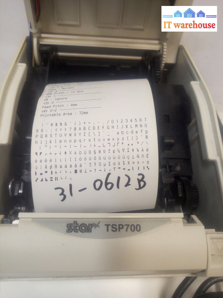 * Star Micronics Tsp700 Point Of Sale Thermal Printer (Usb Port) W/Ac