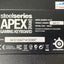 Steelseries Apex Gaming Keyboard Led Illuminated 64121 Macro Buttons *Tested* ~