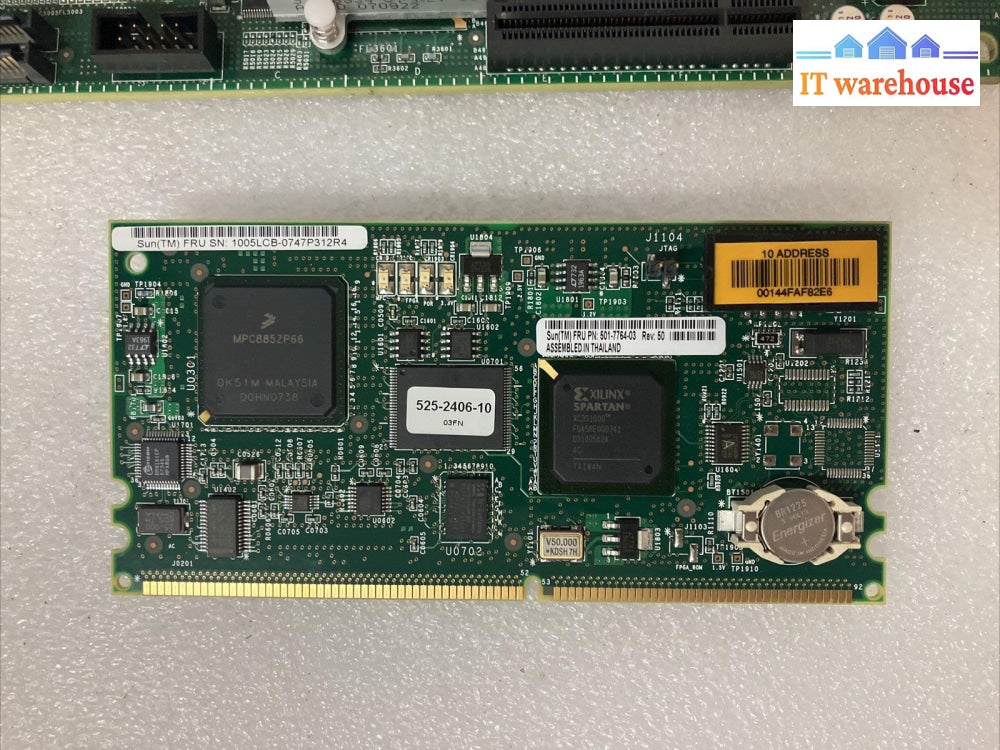 Sun 501-7502-02 Sunfire Motherboard With Cpu & (16X 2Gb) Ram 501-7764-03 Card