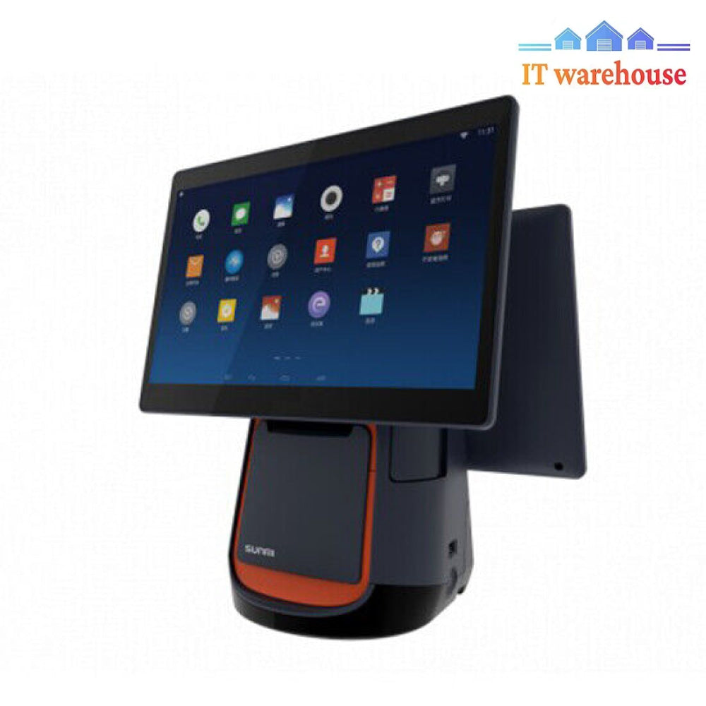 Sunmi T1 Pos System W1403 Android With Dual 14 Inch Screen + Printer