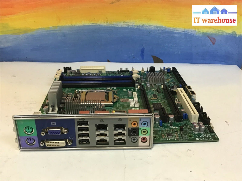 Super C7Sim-Q Motherboard Rev:1.02 W/ I3-560 Cpu + I/O Shield