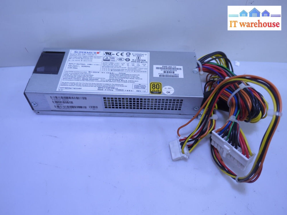 - Supermicro Pws-203-1H 80 Plus Gold 200W Power Supply Tested