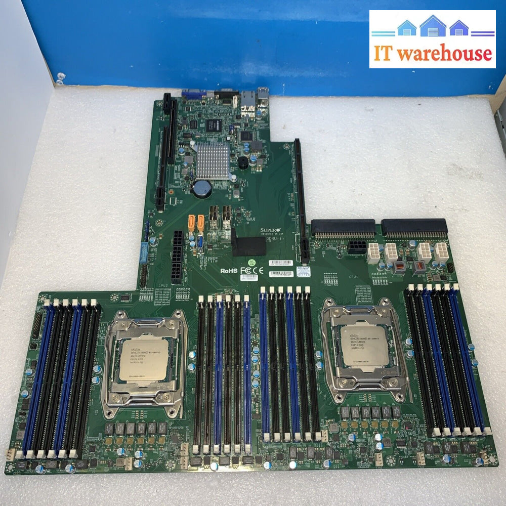 Supermicro X10Dru-I + Motherboard Board Dual Socket 2011-V3/V4 (2X E5-2609 V3)