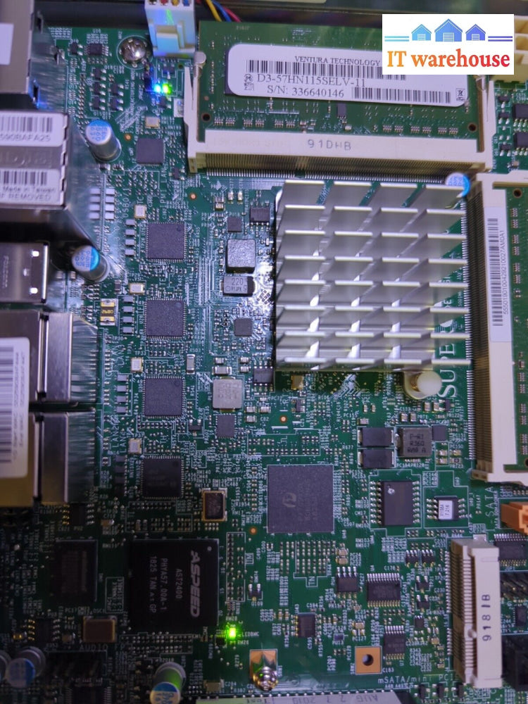 - Supermicro X11Sba-Ln4F-Si011 Mini-Itx Motherboard Pentium N3700 (*Read)