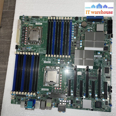 * Supermicro X8Dah + -F Rev 2.01 Motherboard With 2X Xeon E5620 2.4Ghz Cpu