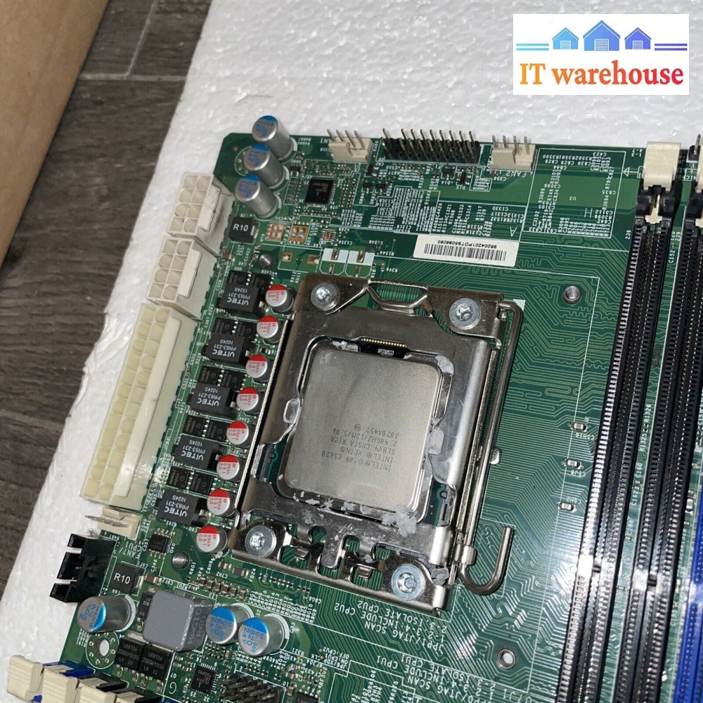 * Supermicro X8Dah + -F Rev 2.01 Motherboard With 2X Xeon E5620 2.4Ghz Cpu