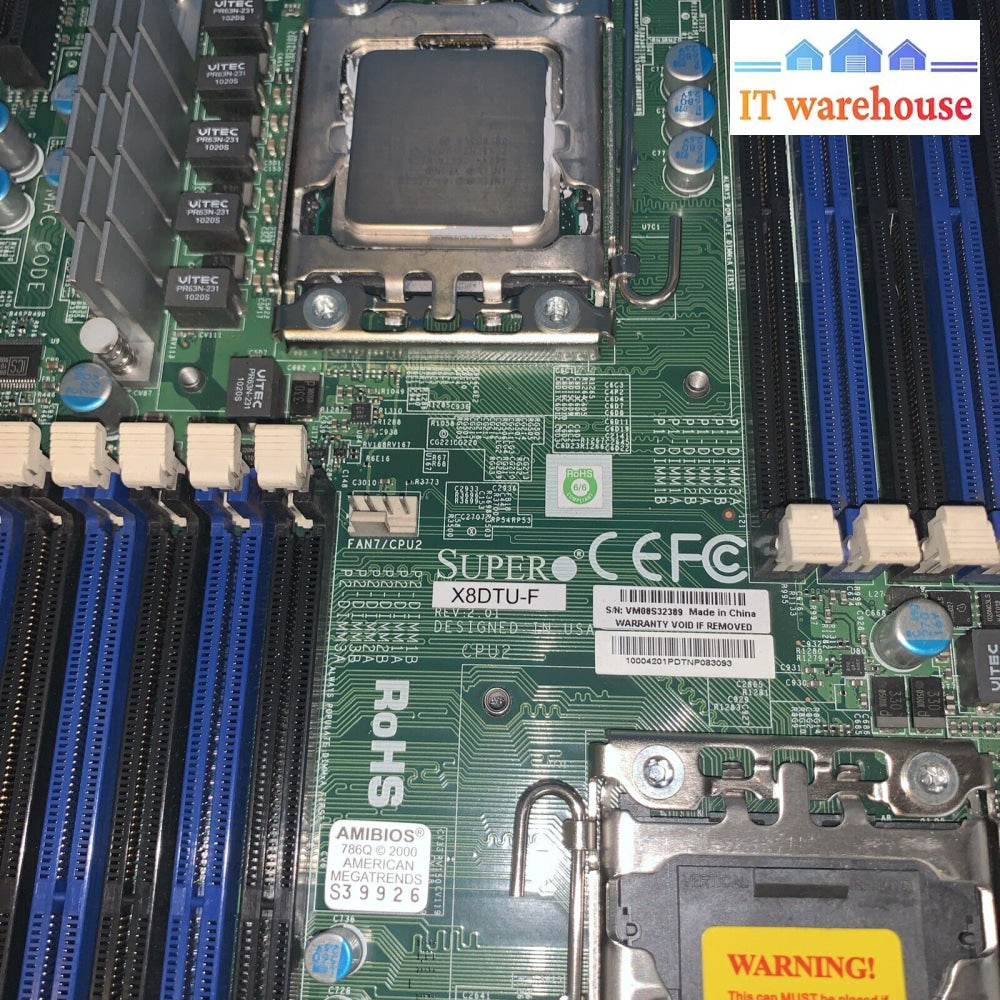 Supermicro X8Dtu-F Lga 1366 Proprietary System Board W/ E5620 Cpu