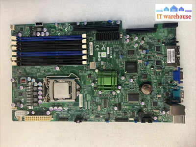 Supermicro X8Siu-F Lga1156 Ddr3 Udimm/Rdimm Motherboard With Xeon X3440 Cpu ~