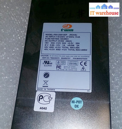 T-Win Ps0-2S510Ep 510W 2U Power Supply P/N: B000270220