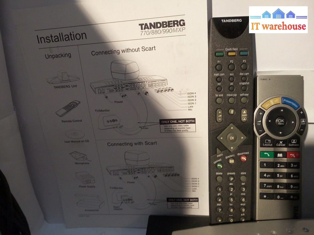 * Tandberg Ttc7-04 Video Conferencing Camera Cisco Codec 6000Mxp Ttc6-08*