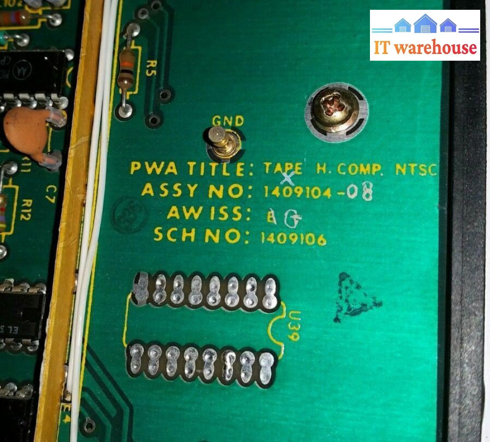 - Tape H. Comp Ntsc Board Assy 1409104-08 Sch 1409106 Avt 30680