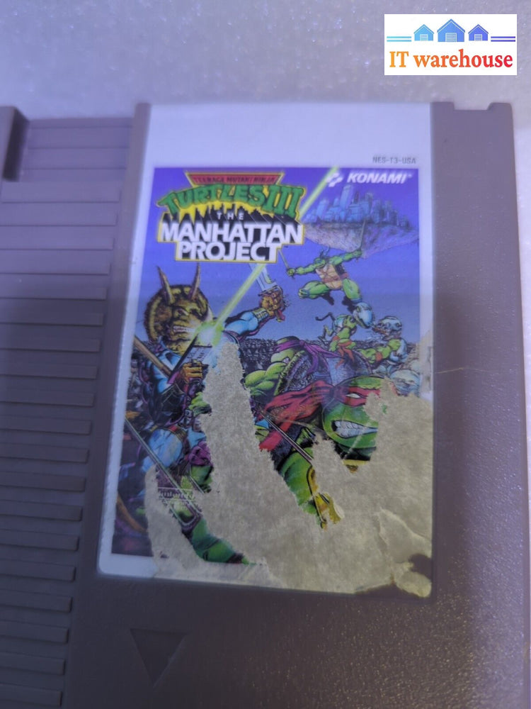 Teenage Mutant Turtles 3 The Manhattan Project Game Nes-T3-Usa Nintendo Nes -