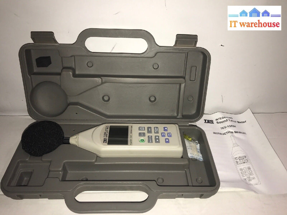 Tes-1353H Integrating Sound Level Meter Spl/Leq/Sel Range 30-130Db Records