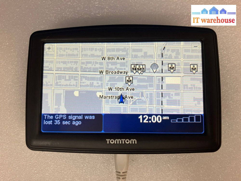 Tomtom Gps Xl N14644 Car Touch Screen Navigation No Power Cable/ Stand~