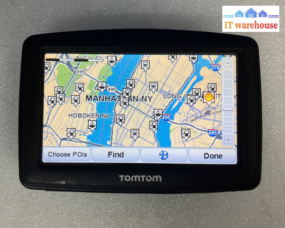 ~ Tomtom Model 4Et03 Automotive Gps With Usb Mini-B Cable *Tested/Working*