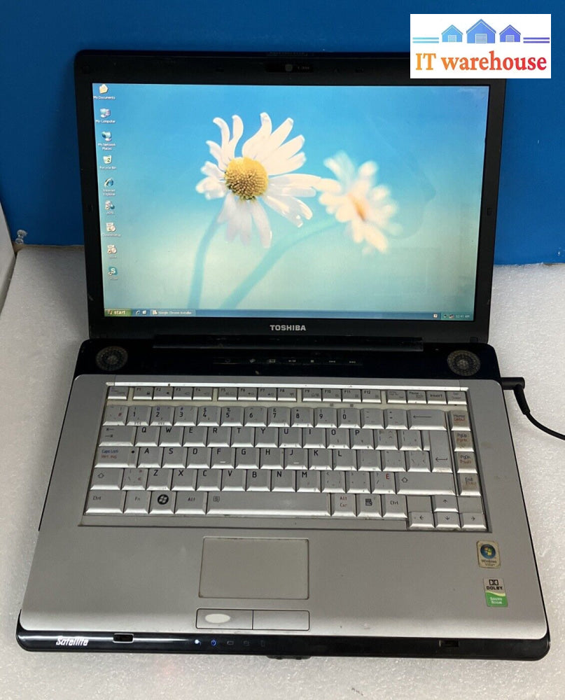 Toshiba Satellite A200 15.6’ Laptop Pentium T2310 Cpu 1Gb Ram / 200Gb Hdd Xp ~