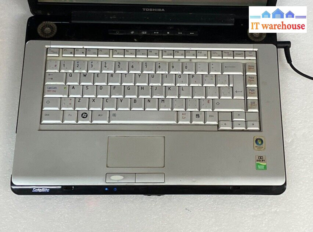 Toshiba Satellite A200 15.6’ Laptop Pentium T2310 Cpu 1Gb Ram / 200Gb Hdd Xp ~