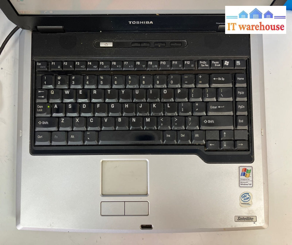 Toshiba Satellite A40 14’ Laptop Intel Celeron Cpu / 1Gb Ram 60Gb Hdd Xp ~