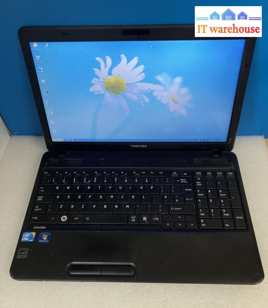 Toshiba Satellite C650 15.6’ Laptop Core I3-M330 Cpu / 4Gb Ram 250Gb Hdd Xp ~