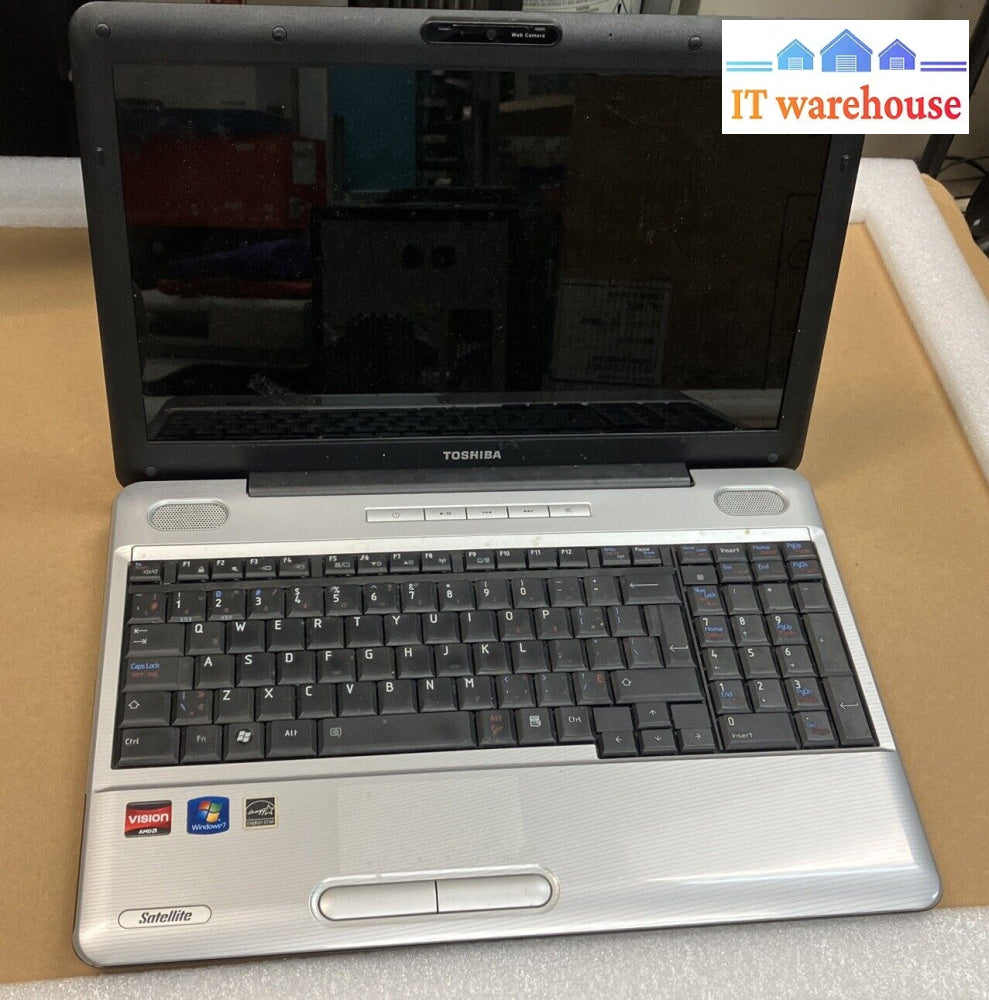 Toshiba Satellite L500D 15.6’ Laptop Amd Athlon Cpu 1Gb Ram (Bad Screen Read) ~