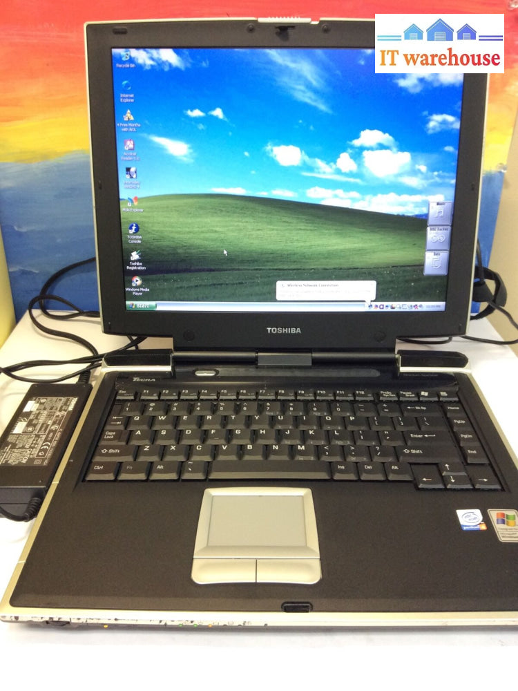 Toshiba Tecra A1 15”Laptop Intel Pentium 4 2.4Ghz 725Mb Ram 60Gb Hdd Win Xp