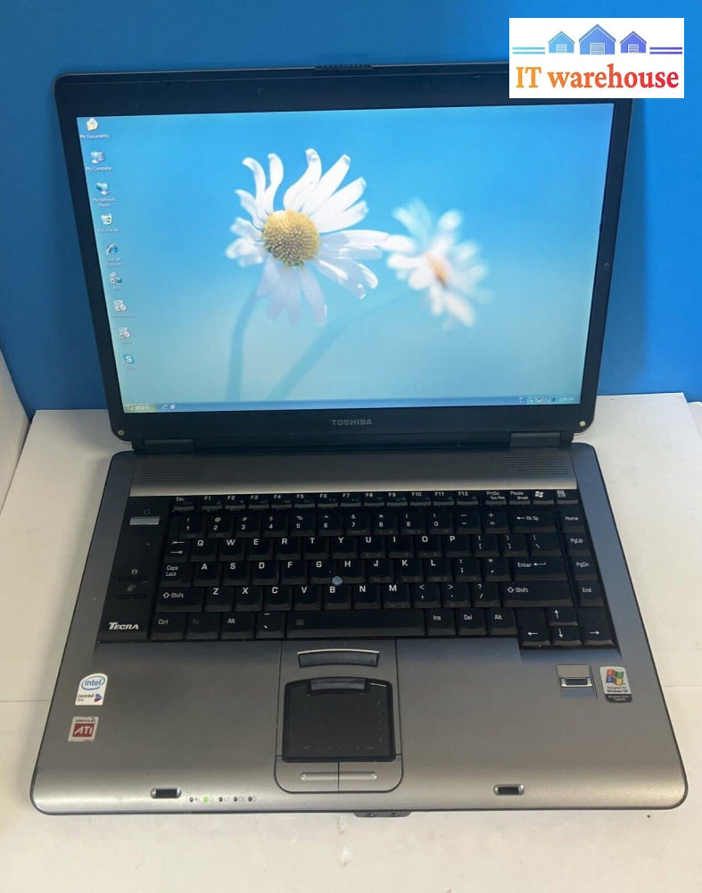 Toshiba Tecra A7 15.6’ Laptop Intel Core 2 Cpu / 3Gb Ram 160Gb Hdd Win Xp ~