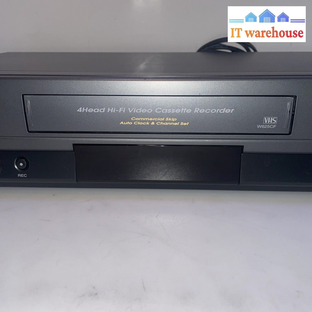 Toshiba W625Cf 4 Head Vhs Vcr Recorder Player (No Remote)