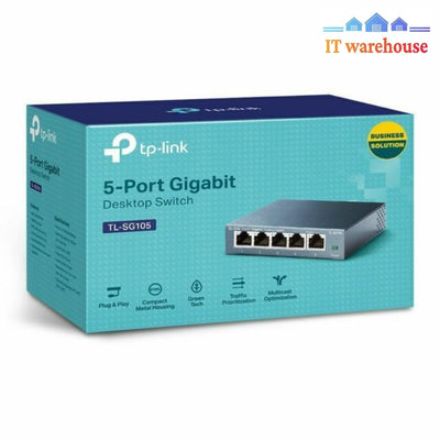 * Tp-Link (Tl-Sg105) 5-Ports External Gigabit Ethernet Desktop Switch*@