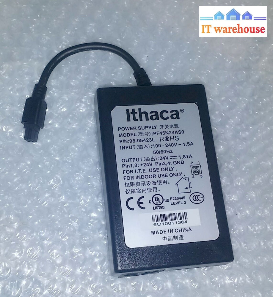 Transact Epic 440 Ithaca Thermal Pos Printer Power Supply 24V 1.87A