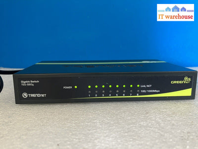 ~ Trendnet Teg-S80G 8-Port Gigabit Network Switch 100/1000 Mbps W/ Adapter