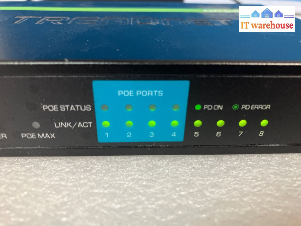 Trendnet Tpe-S44 8-Port Fast Poe Ethernet Switch ~