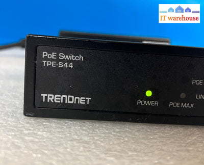 Trendnet Tpe-S44 8-Port Fast Poe Ethernet Switch ~