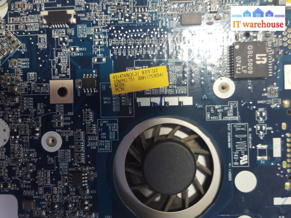 ~Untested Motherboard For Acer Aspire 7520 Series Model No: Icy70 With Processo