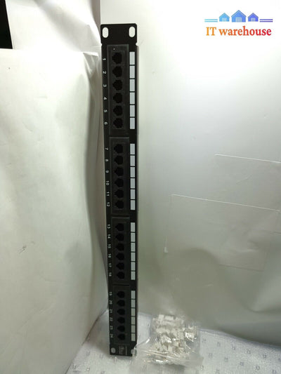 - Unused Monoprice 24-Port Cat6 Patch Panel