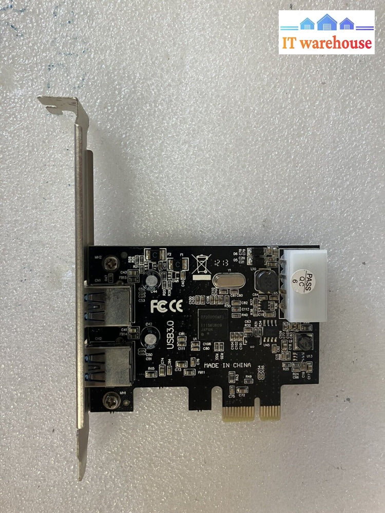 ~ Usb 3.0 2-Ports Expansion Card Pci-E X1 18 Pins