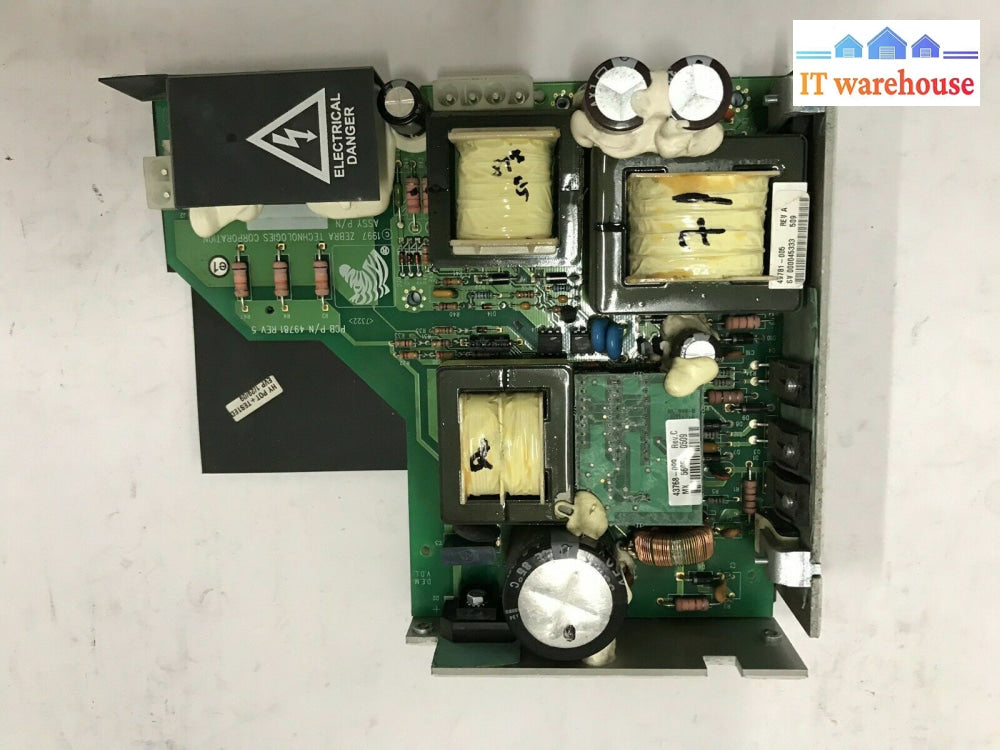 @ Used Zebra 49781 Bar Code Printer Power Supply Board Rev. 5 @@@