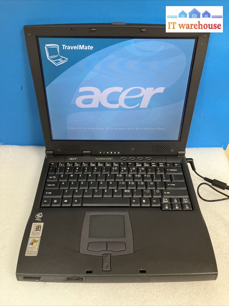 Vintage Acer Travelmate 212Te 13.3’ Laptop Celeron Cpu 512Mb Ram 120Gb Hd Read ~